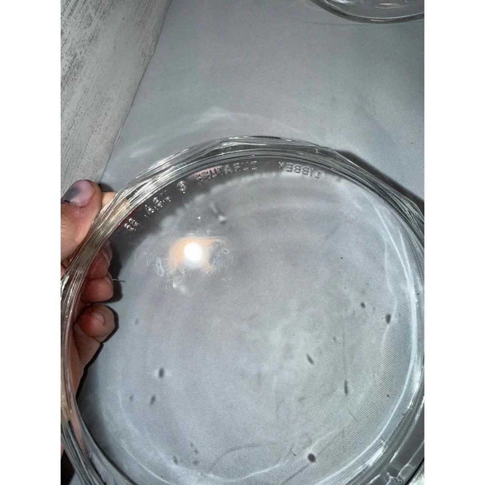 Libbey Duratuff‎ Clear Glass Paneled Bowls Set of 5 Dessert Salad 6 Inch 15588